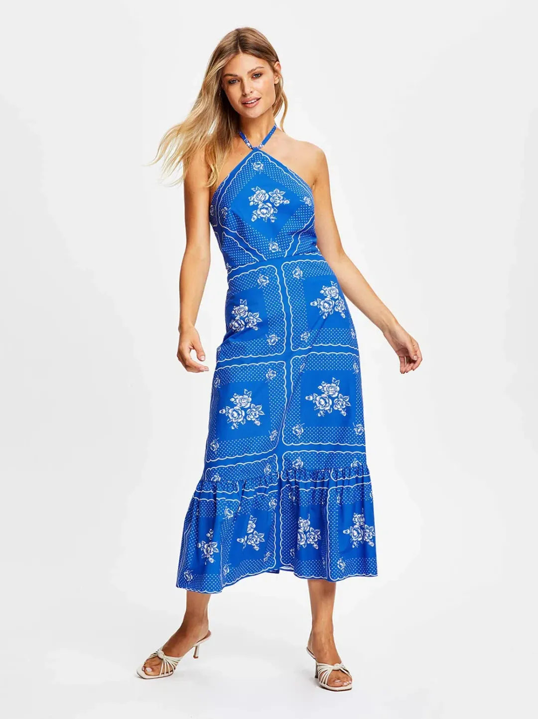 Alice McCall Midnight Sky Midi Dress Royal Blue Size 10 for rent on The Volte - main image