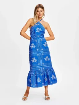 Alice McCall Midnight Sky Midi Dress Royal Blue Size 10 for rent on The Volte - image 5