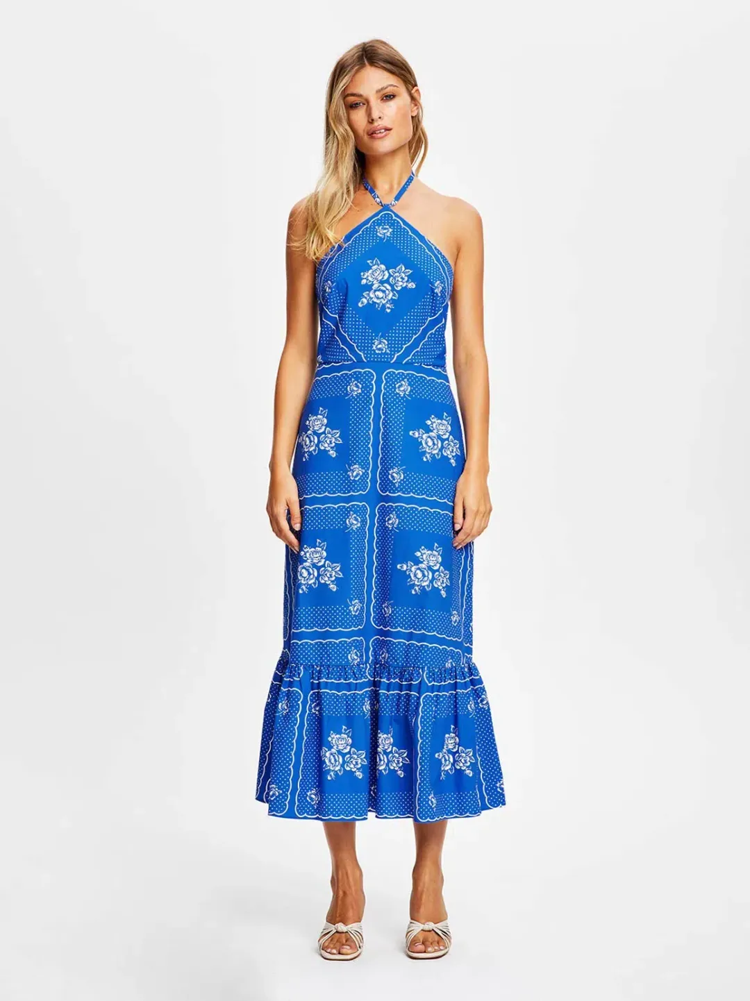 Alice McCall Midnight Sky Midi Dress Royal Blue Size 10 for rent on The Volte - main image