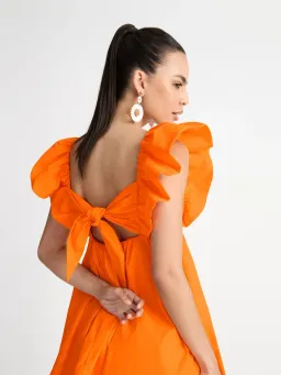 Sheike Bermuda Mini Dress Orange Size 10 for rent on The Volte - image 2
