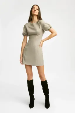 Kookai Stella Mini Dress Olive Size 10 for rent on The Volte - image 1