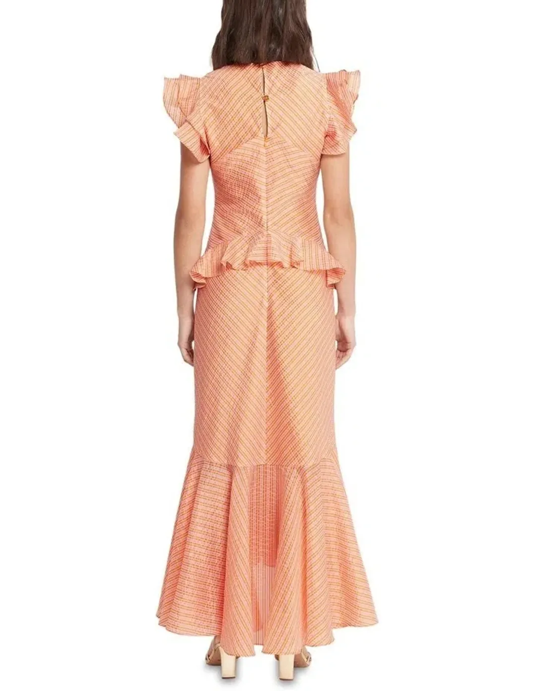 Sass & Bide Float Like A Dreamer Dress Orange Size 14 for rent on The Volte - main image