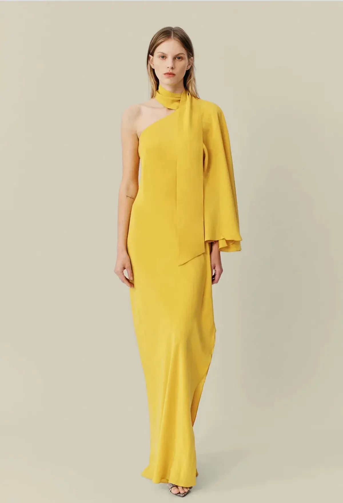 Ginger & Smart Perpetual Silk Gown Sunflower Size 8 - Image 1