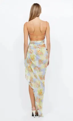 Bec & Bridge Zephy Asym Dress Blue Blossom Size 8 for rent on The Volte - image 2