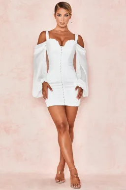 House Of Cb Eva Dress White Size 12 for rent on The Volte - image 1