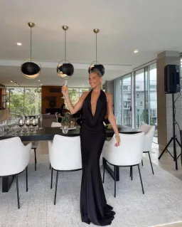 Rat & Boa Donyale Maxi Dress Black Size S / Au 8 for rent on The Volte - image 4