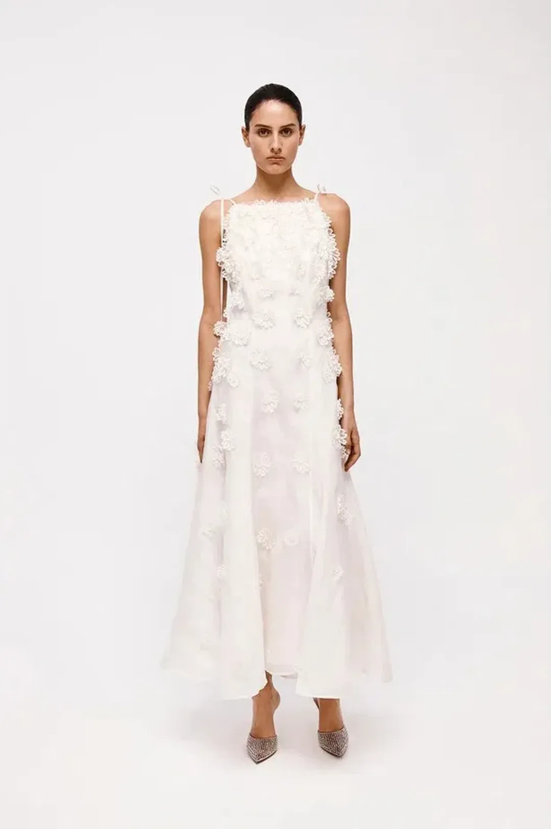 Rachel Gilbert Lorie Maxi Dress in Ivory Size 12 for rent on The Volte - main image