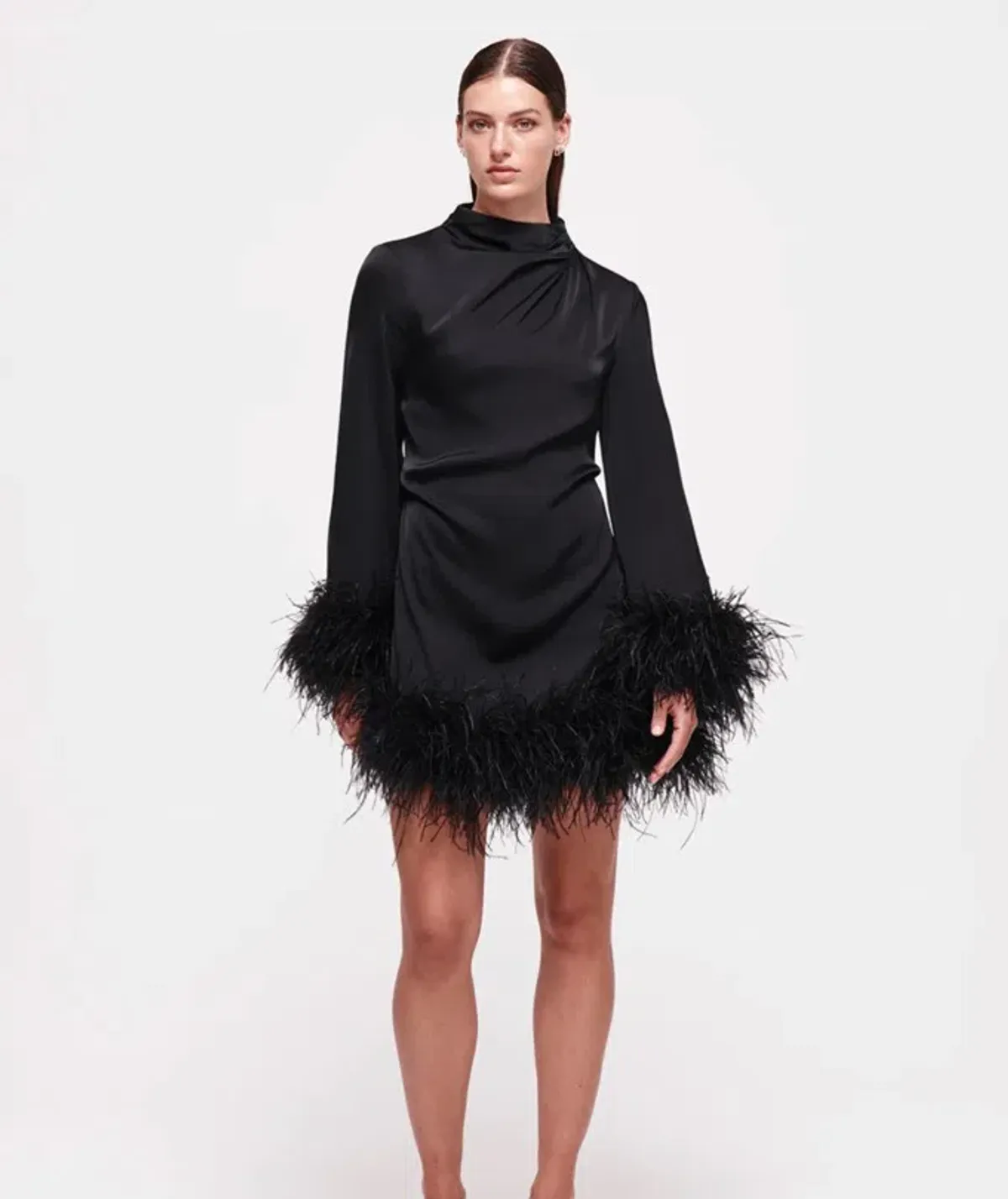 Rachel Gilbert Pietro Mini Dress Black Size 10 - Image 1