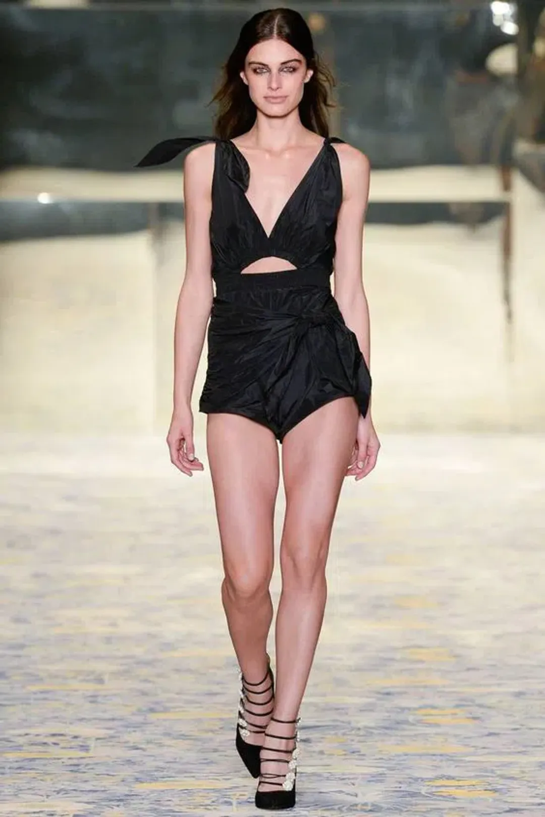 Alice McCall Bon Bon Romper Black Size 8 for rent on The Volte - main image