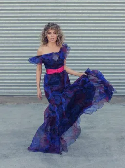 Alice McCall Flora Gown in Blue/Purple Size 8 for rent on The Volte - image 3