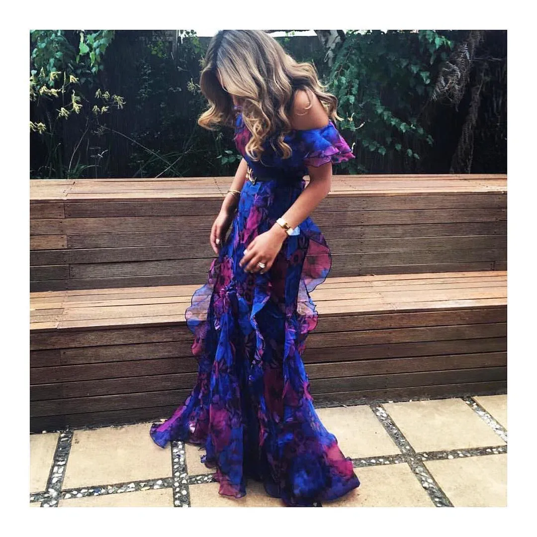 Alice McCall Flora Gown in Blue/Purple Size 8 for rent on The Volte - main image