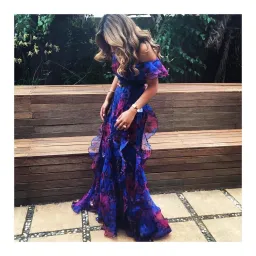 Alice McCall Flora Gown in Blue/Purple Size 8 for rent on The Volte - image 1