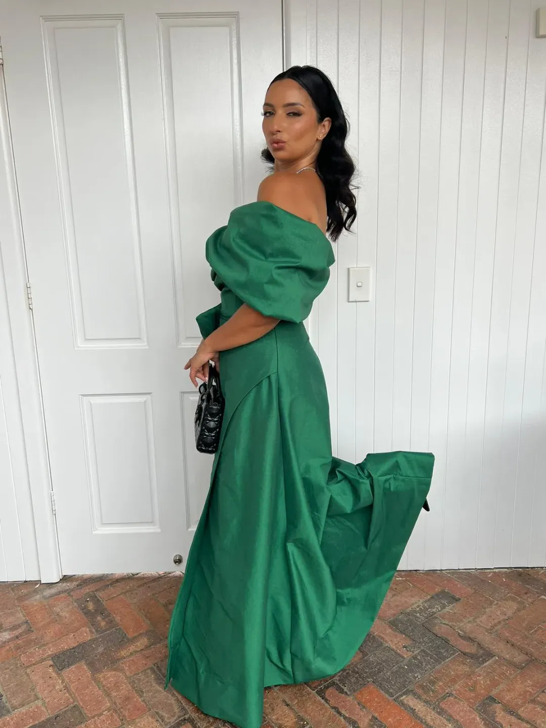 Rachel Gilbert Archer Gown Green Size 3 / AU12 for rent on The Volte - main image