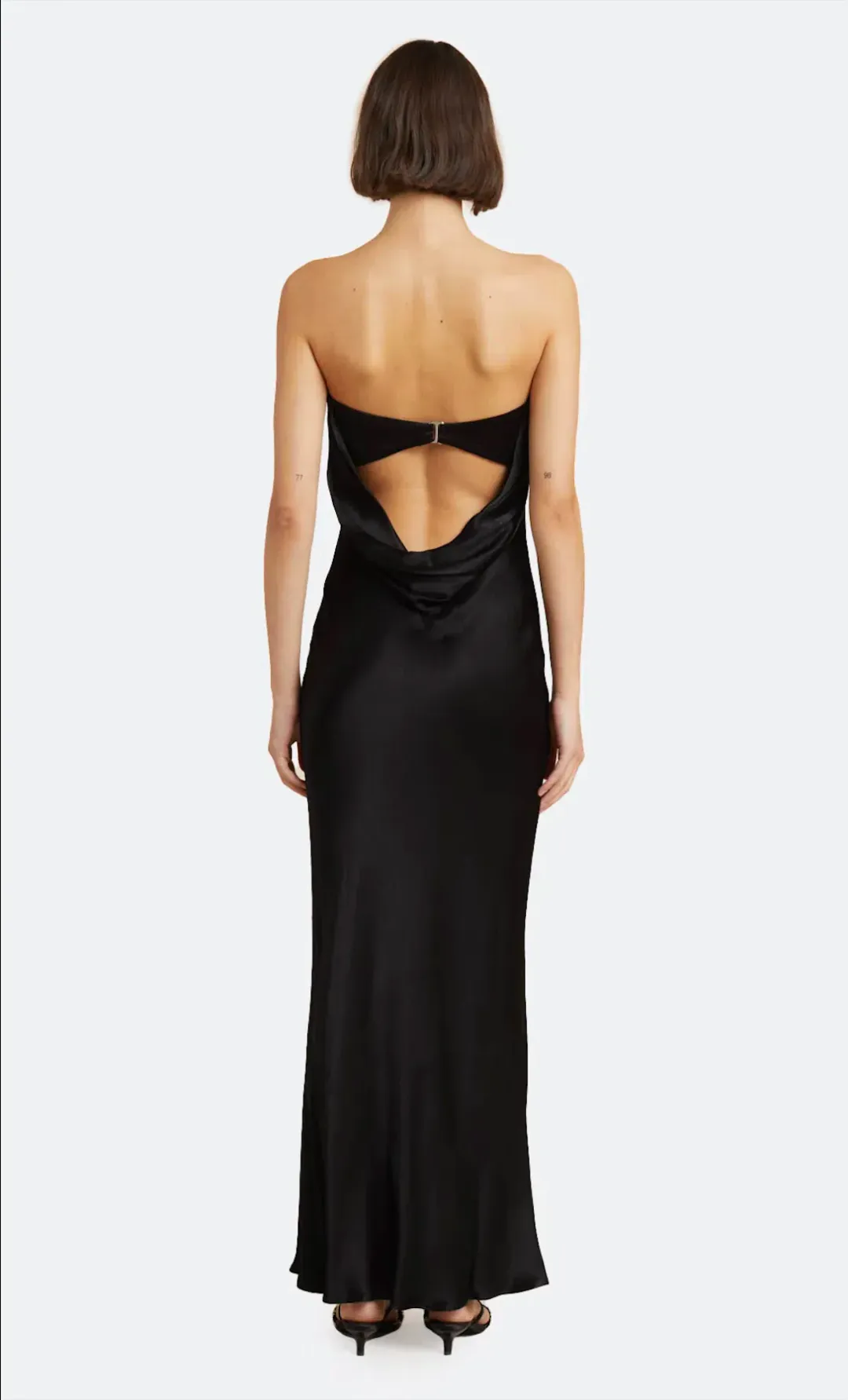 Bec & Bridge Moondance Strapless Dress Black Size 8 for rent on The Volte - main image