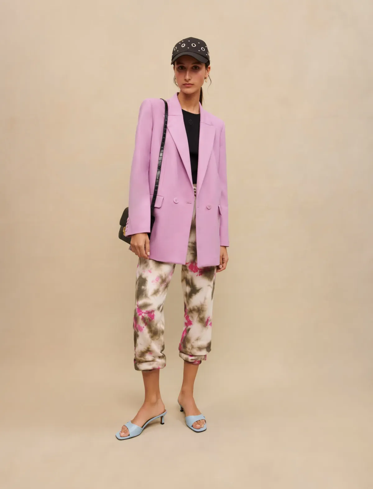 Maje Co-ord Two-Piece Suit Lilac Size 10 - Image 1