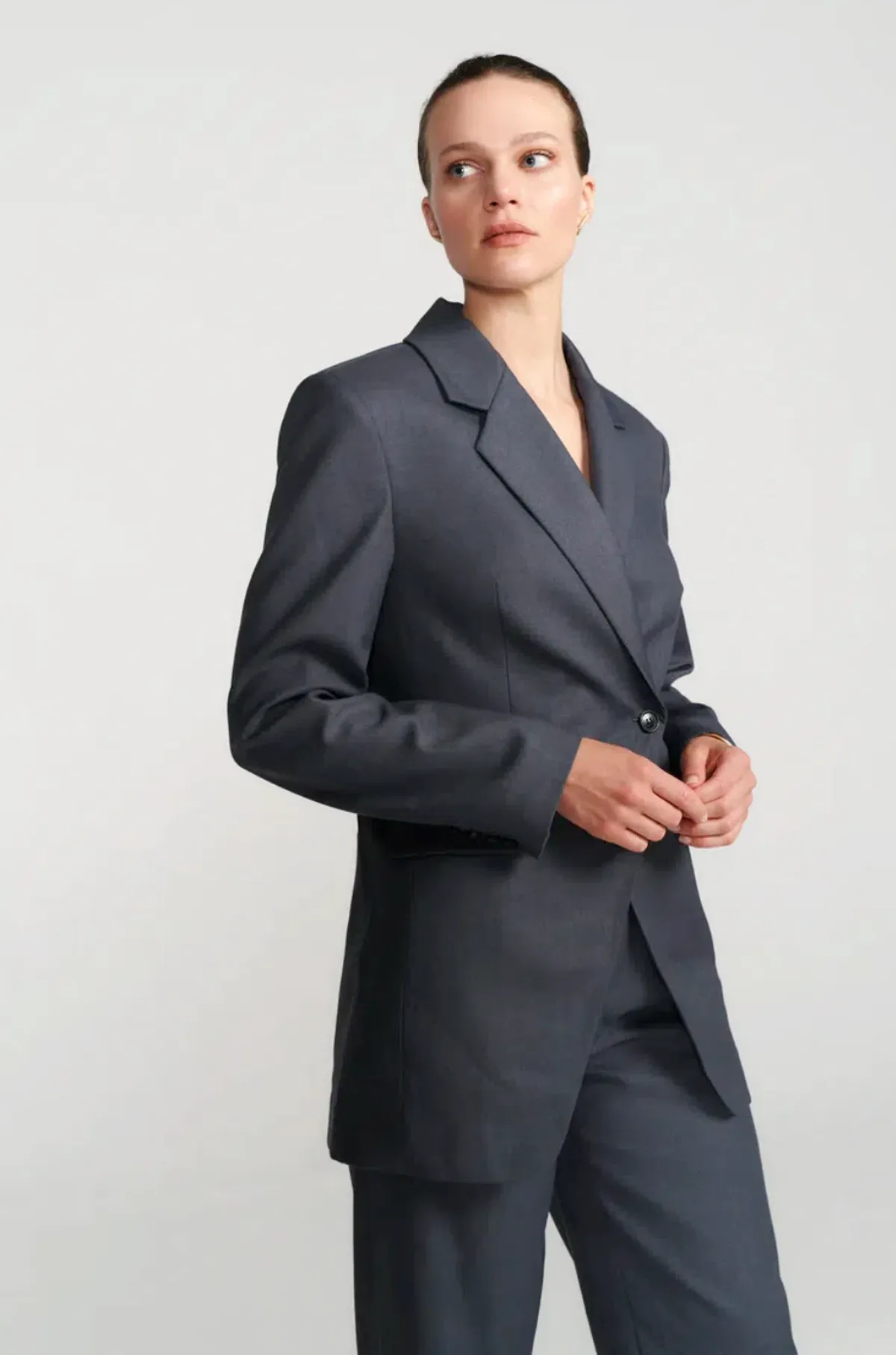 Henne Joie Blazer Grey Size XS/AU 6 - Image 2