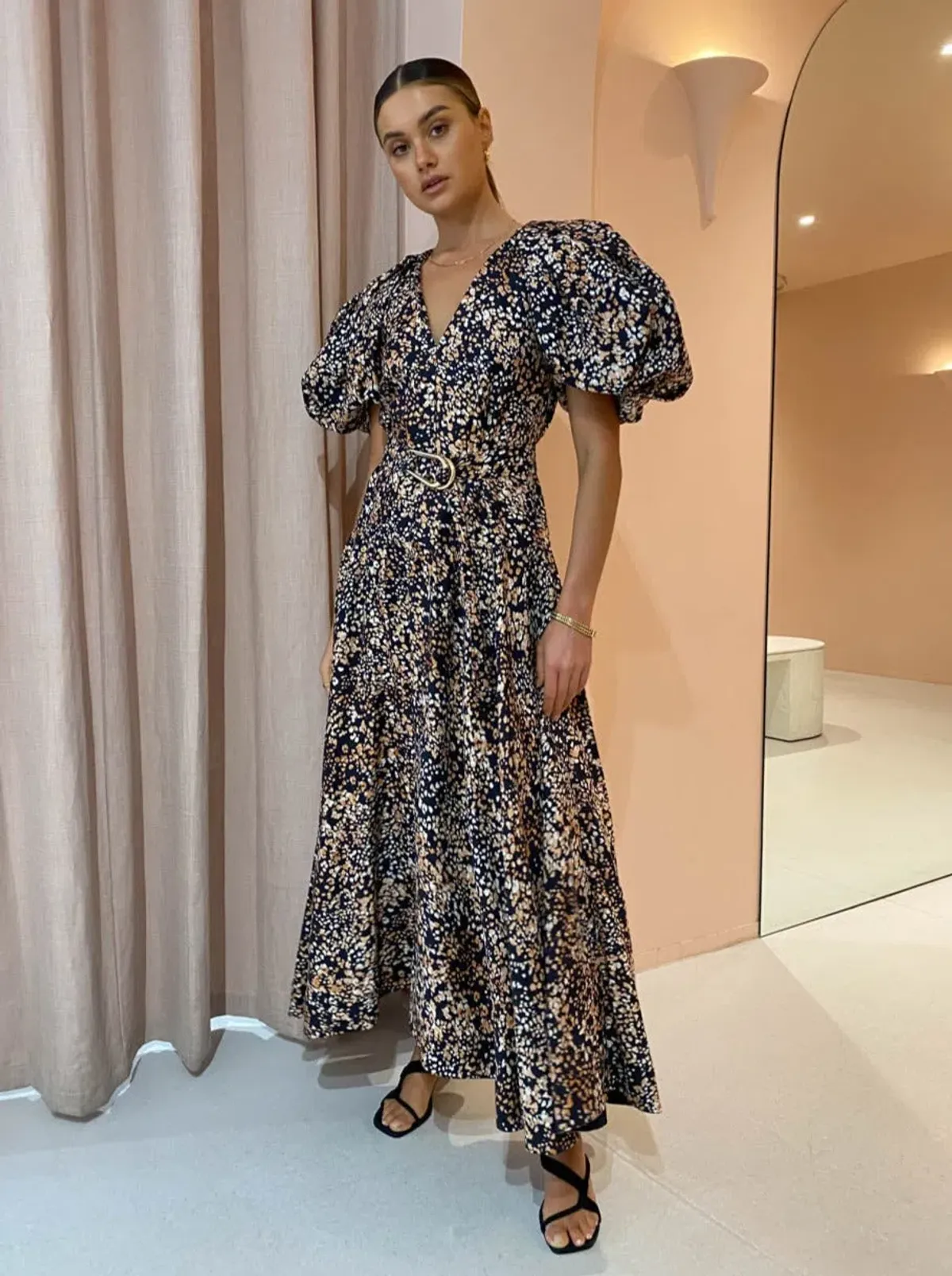 Acler Warner Dress in Wild Dot Print Size 10 - Image 1