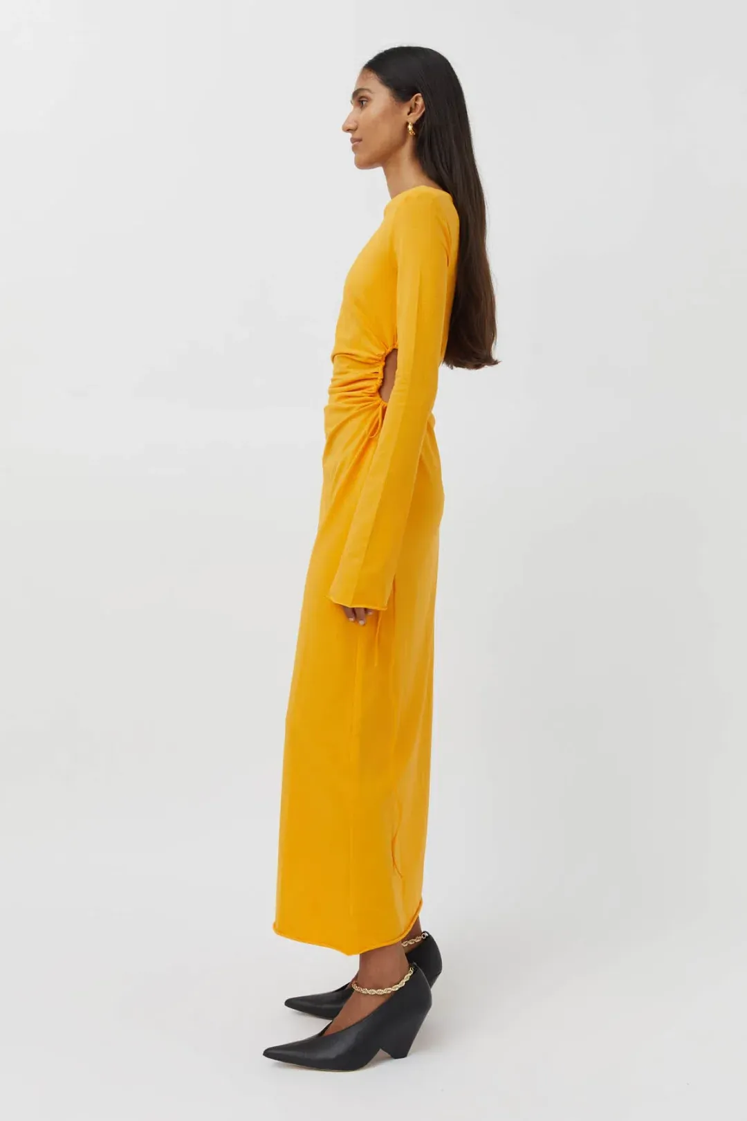 Camilla and Marc Alexandre Dress Marigold Yellow Size 14 for rent on The Volte - main image