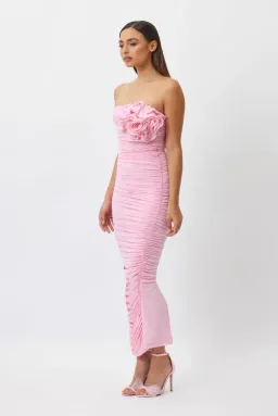 Bianca and Bridgett Tara MIdi Dress in Pink Size 6 for rent on The Volte - image 2