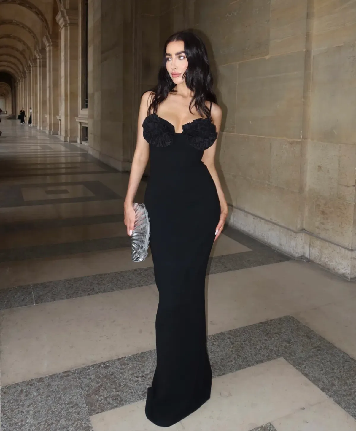 Rachel Gilbert Margot Gown Black Size 6 - Image 3