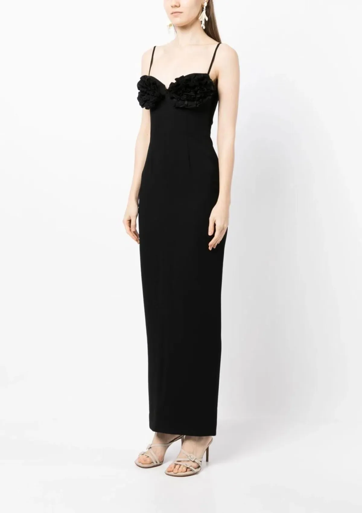 Rachel Gilbert Margot Gown Black Size 6 - Image 1