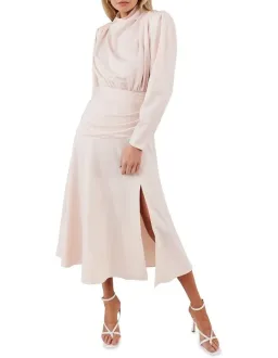 MISHA Simona Midi Dress Blush Size 8/S for rent on The Volte - image 1