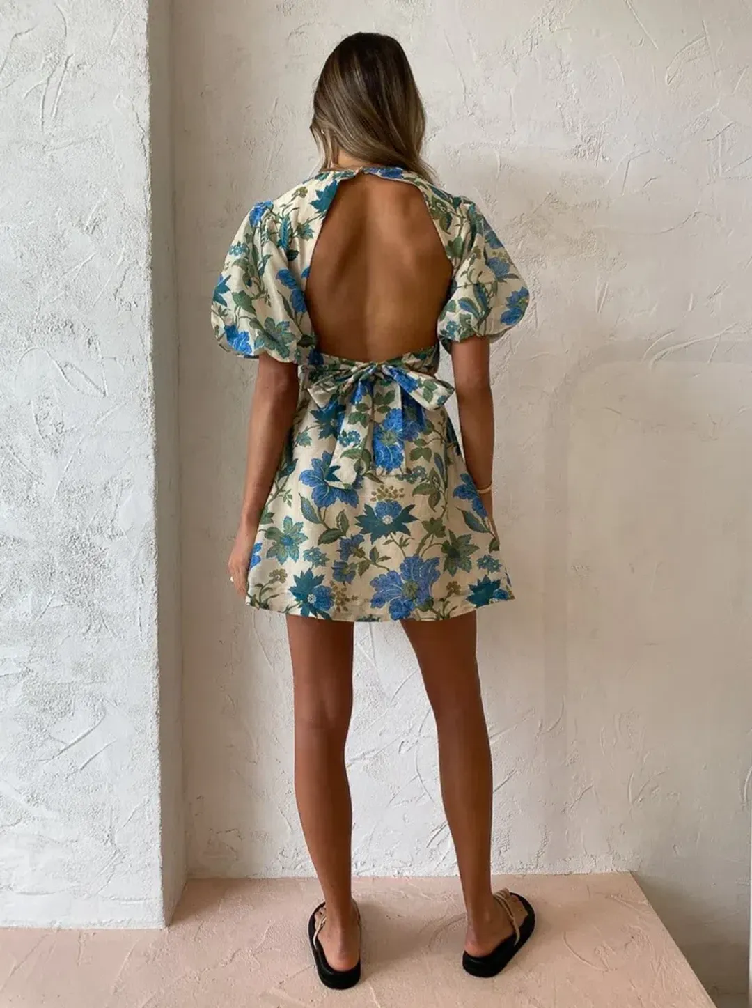 Sir the Label Celia Open Back Mini Dress In Marguerite Print Size 2/10 for rent on The Volte - main image