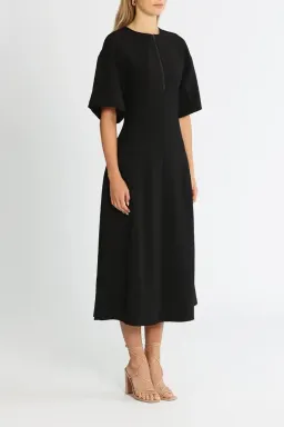 Camilla and Marc Ford Midi Dress in Black Size 8 for rent on The Volte - image 2