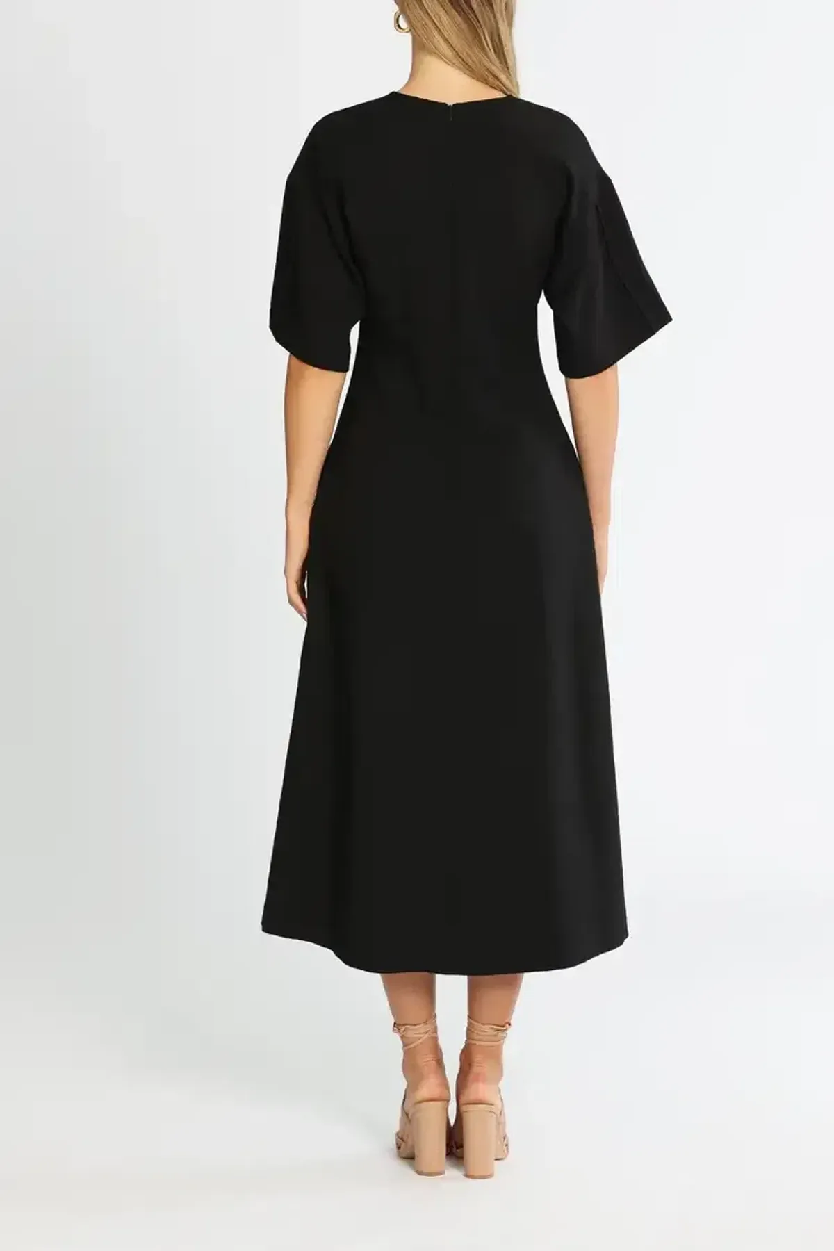 Camilla and Marc Ford Midi Dress in Black Size 8 - Image 3