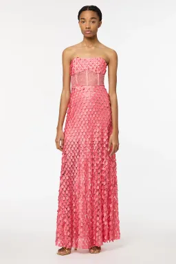 Manning Cartell Supreme Extreme Strapless Gown in Peony Size 8 for rent on The Volte - image 1