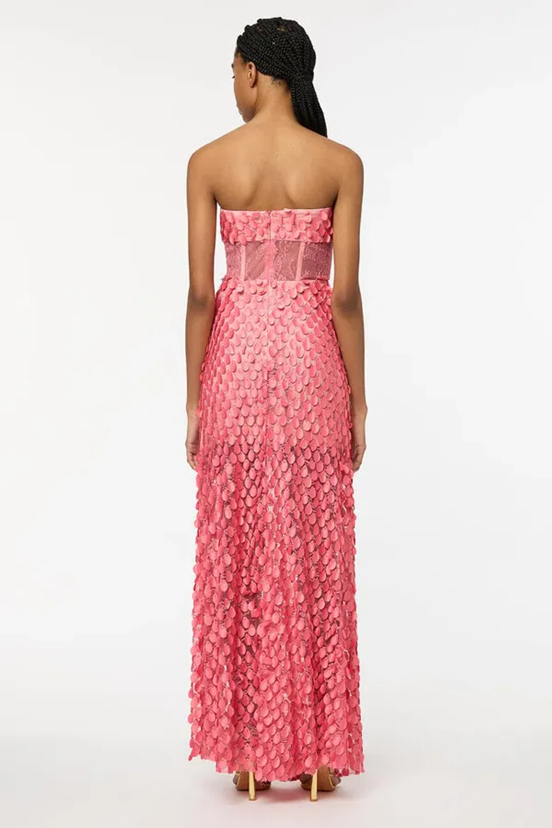 Manning Cartell Supreme Extreme Strapless Gown in Peony Size 8 for rent on The Volte - main image