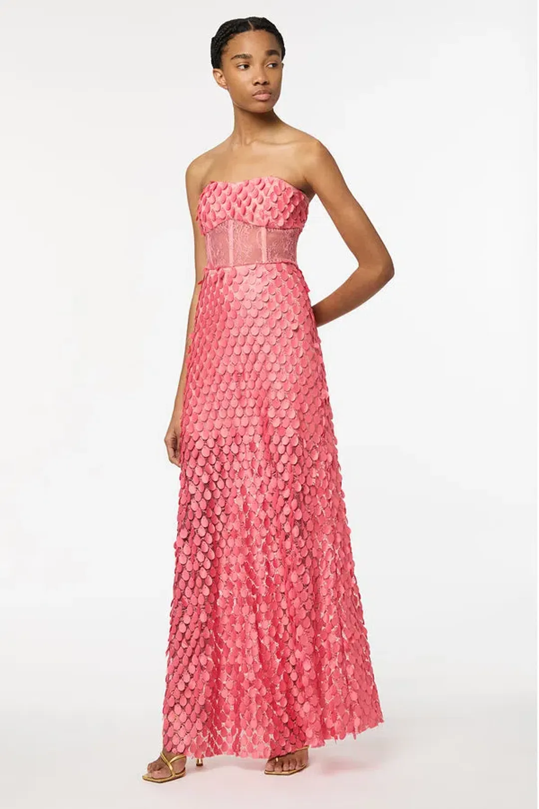 Manning Cartell Supreme Extreme Strapless Gown in Peony Size 8 for rent on The Volte - main image
