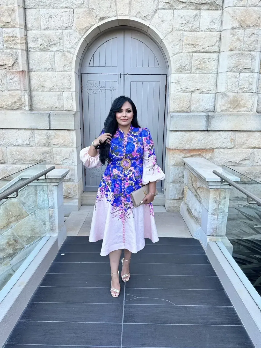 Zimmermann High Tide Buttoned Midi Dress Floral Size 3 / AU 14 for rent on The Volte - main image