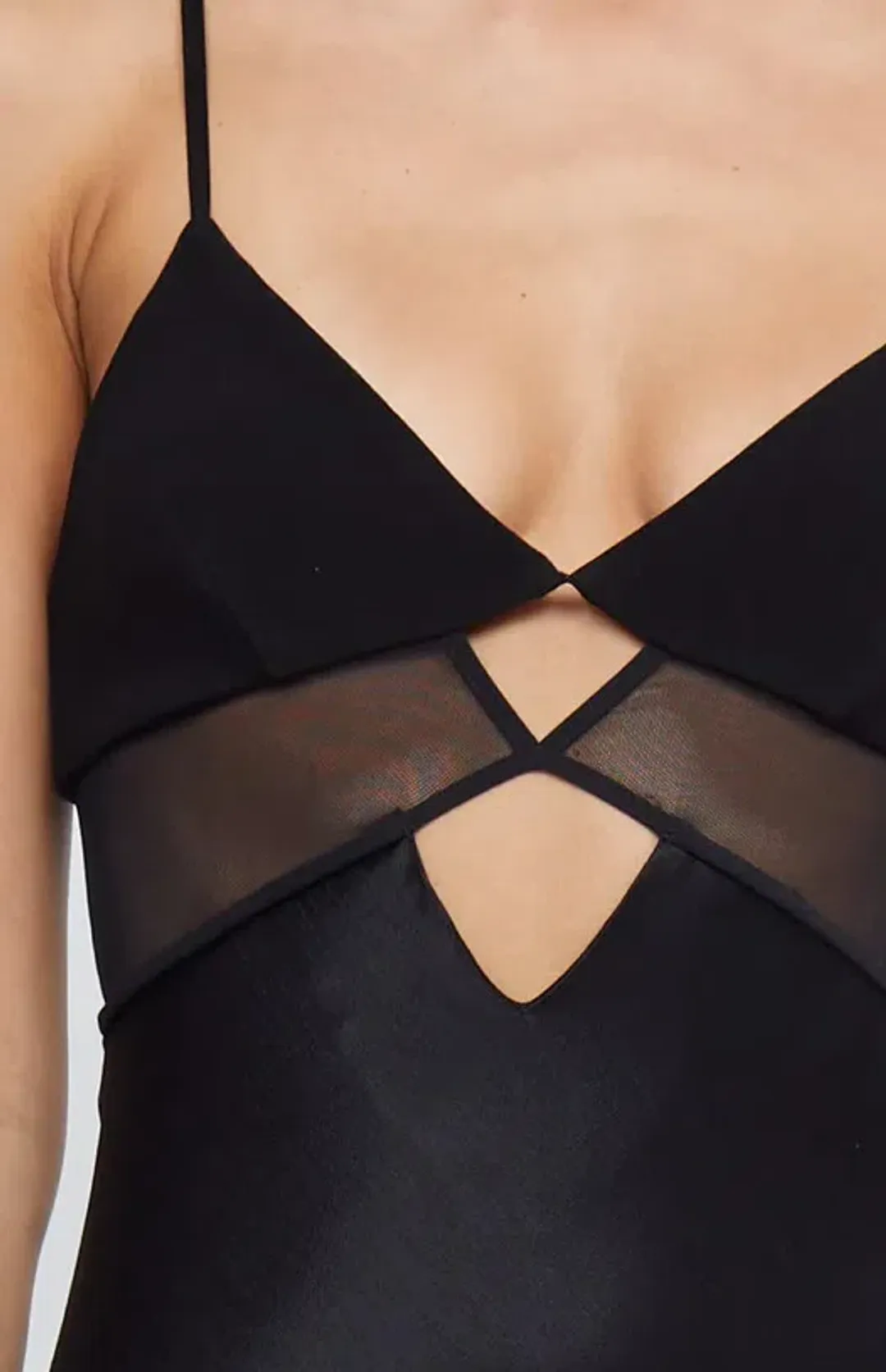 Bec & Bridge Ashton Cut Out Mesh Maxi Dress in Black Size 6 AU for rent on The Volte - main image