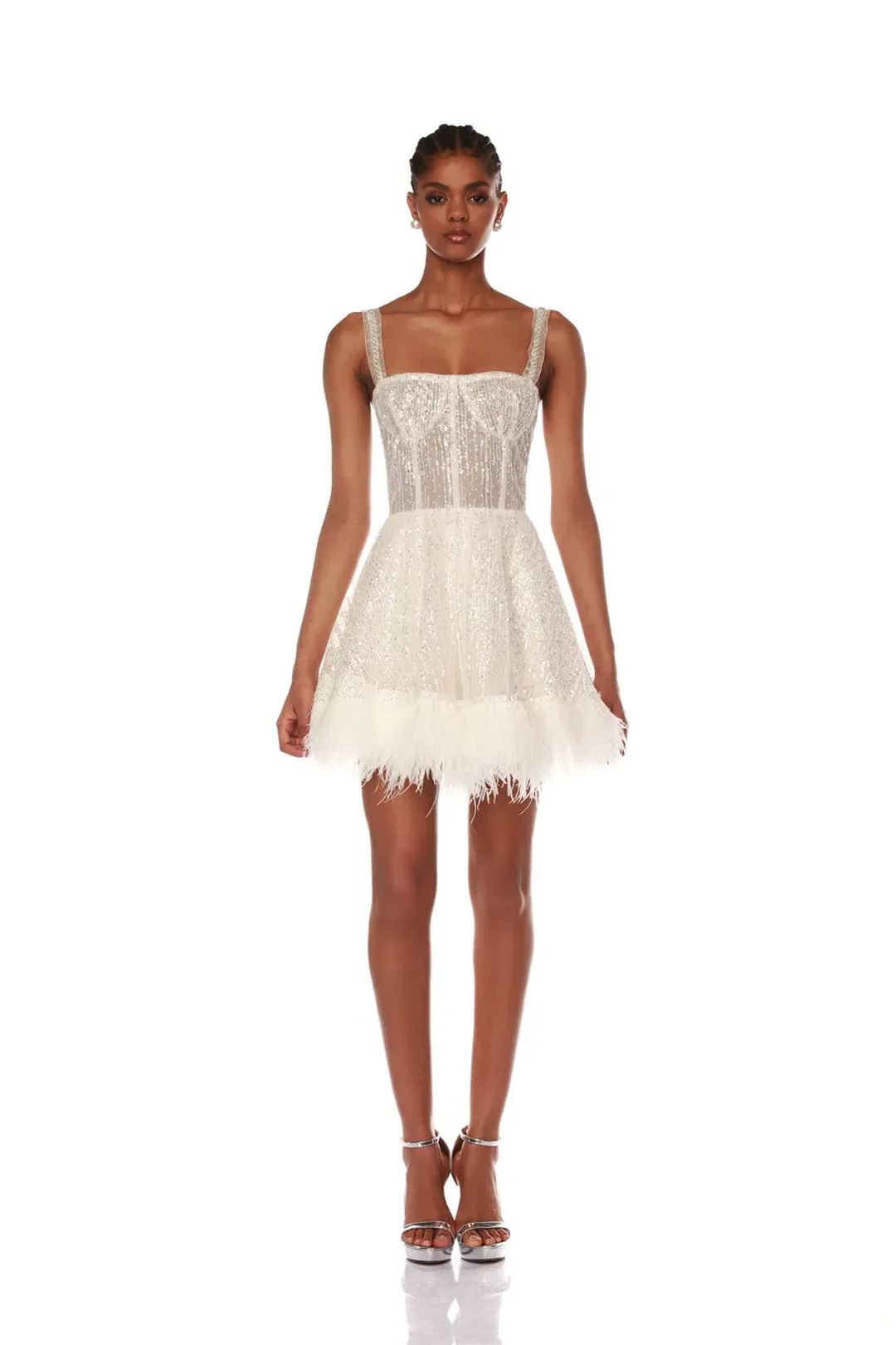 Bronx and Banco Mademoiselle Mini Dress White Size S / AU 8 for rent on The Volte - main image