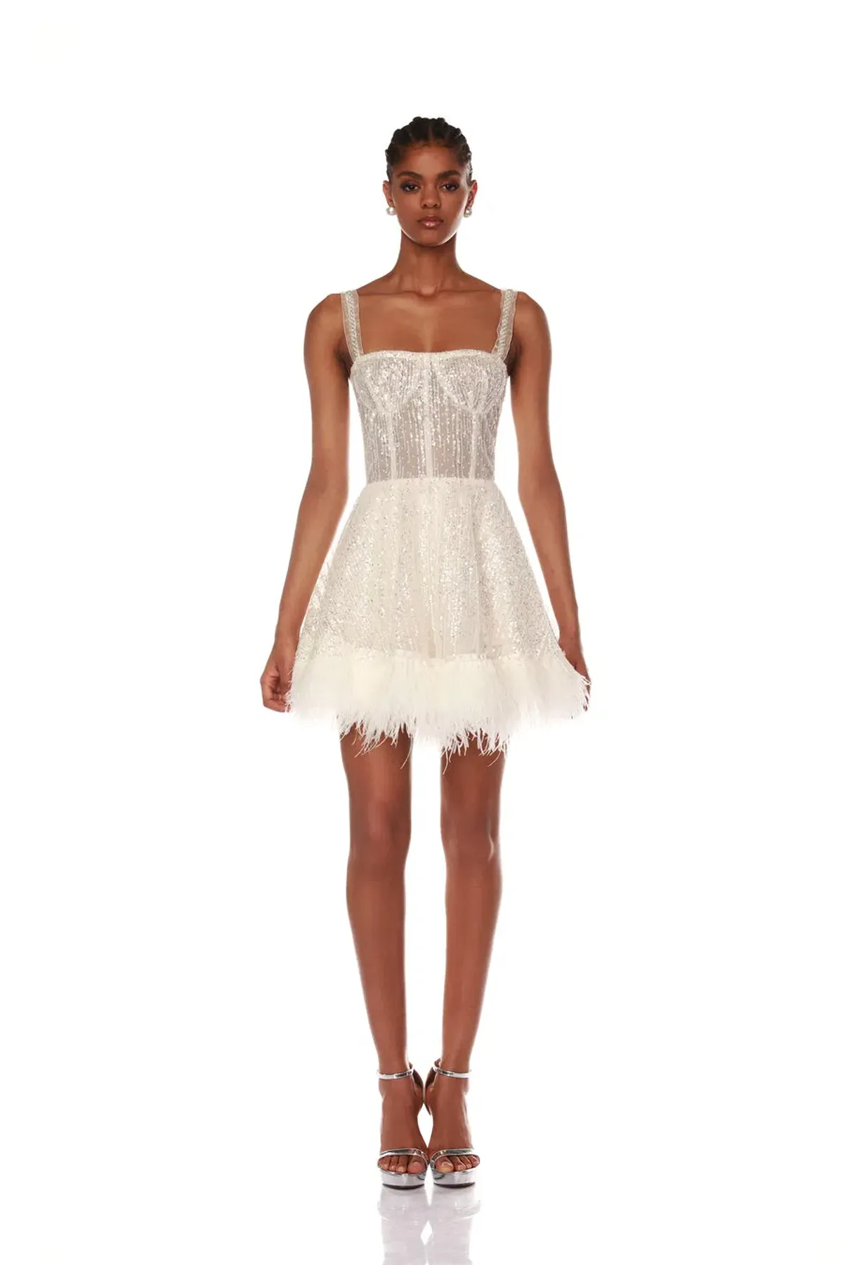 Bronx and Banco Mademoiselle Mini Dress White Size S / AU 8 for rent on The Volte - main image