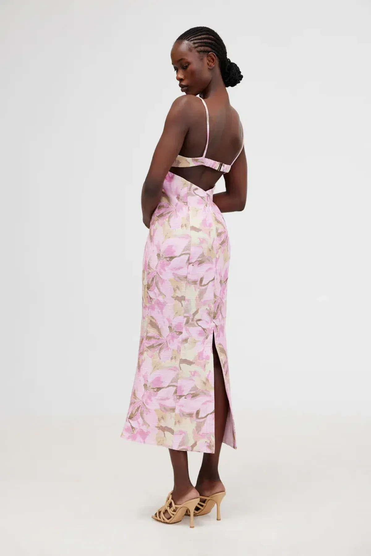 Significant Other Beatrice Midi Dress in Pink Lily Size 10 - Image 3