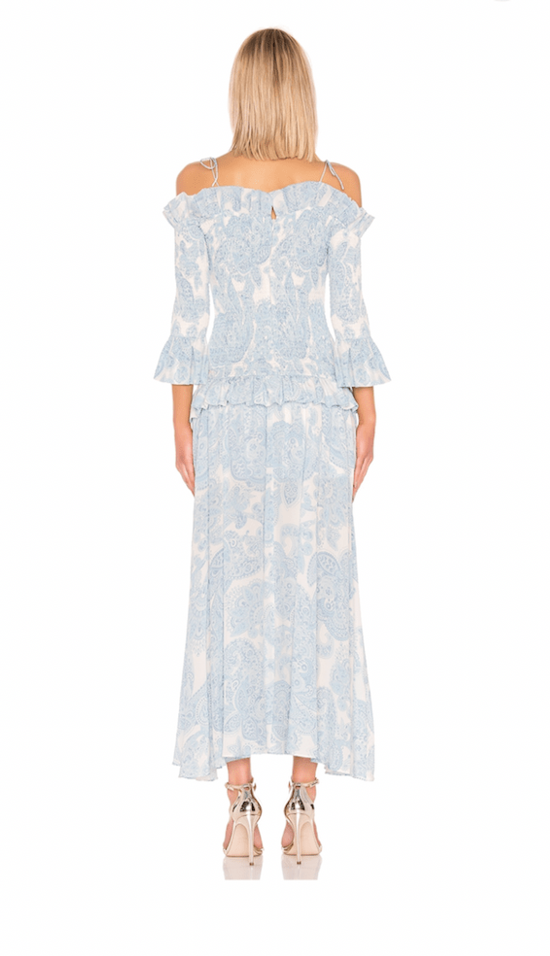 Thurley Golden Hour Dress in Blue bell Multi Size 8 for rent on The Volte - main image