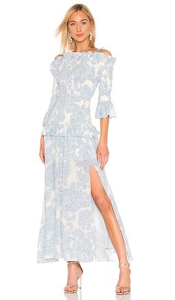Thurley Golden Hour Dress in Blue bell Multi Size 8 for rent on The Volte - image 6