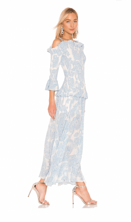 Thurley Golden Hour Dress in Blue bell Multi Size 8 for rent on The Volte - image 5