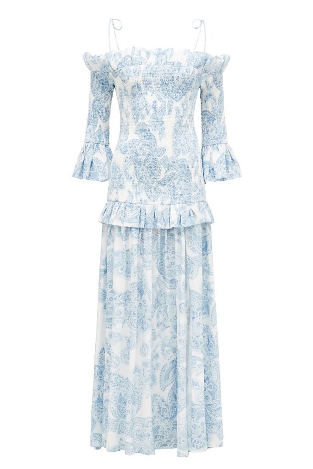 Thurley Golden Hour Dress in Blue bell Multi Size 8 for rent on The Volte - main image