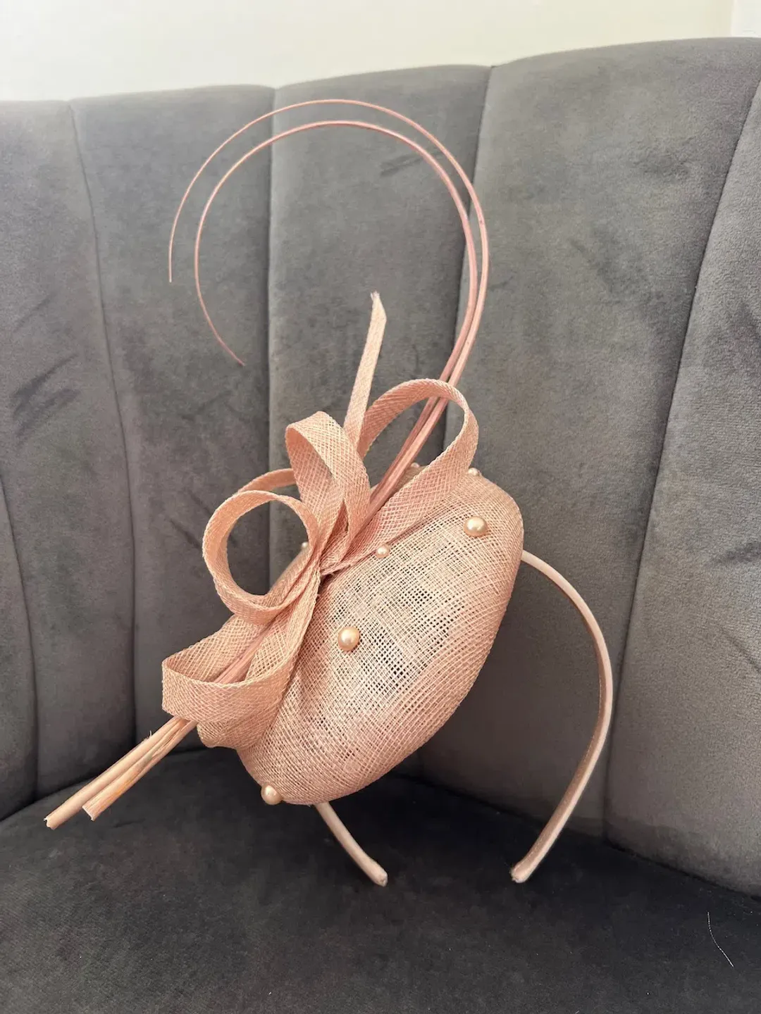 Melbourne Cup Day Best Dress - Thurley Utopia Lace Midi Dress in Seashell Pink with choice of 1 fascinator for rent on The Volte - main image