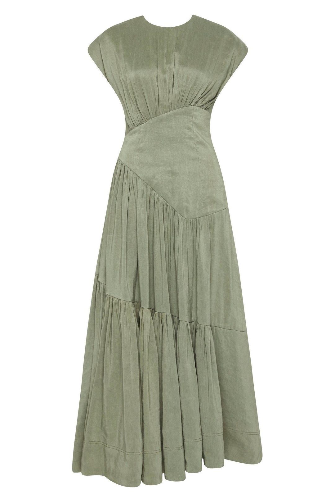 Aje Reflection Dress Green Size 8 for rent on The Volte - main image