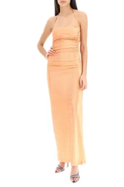 Diesel D-thru Metallic Jersey Dress Peach Size 8 for rent on The Volte - image 4