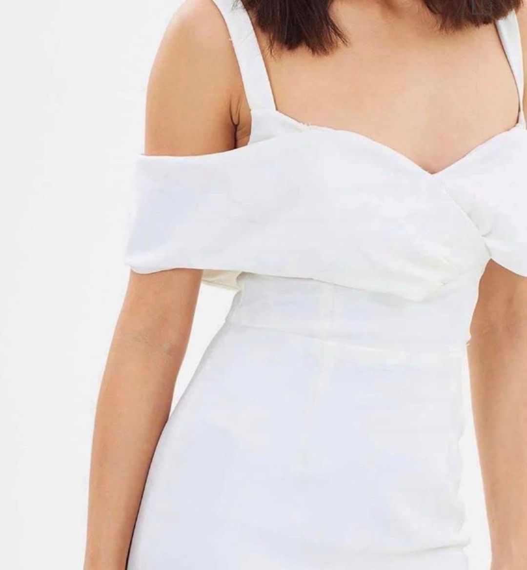 Pasduchas Riviera White Midi Dress Size 10 for rent on The Volte - main image