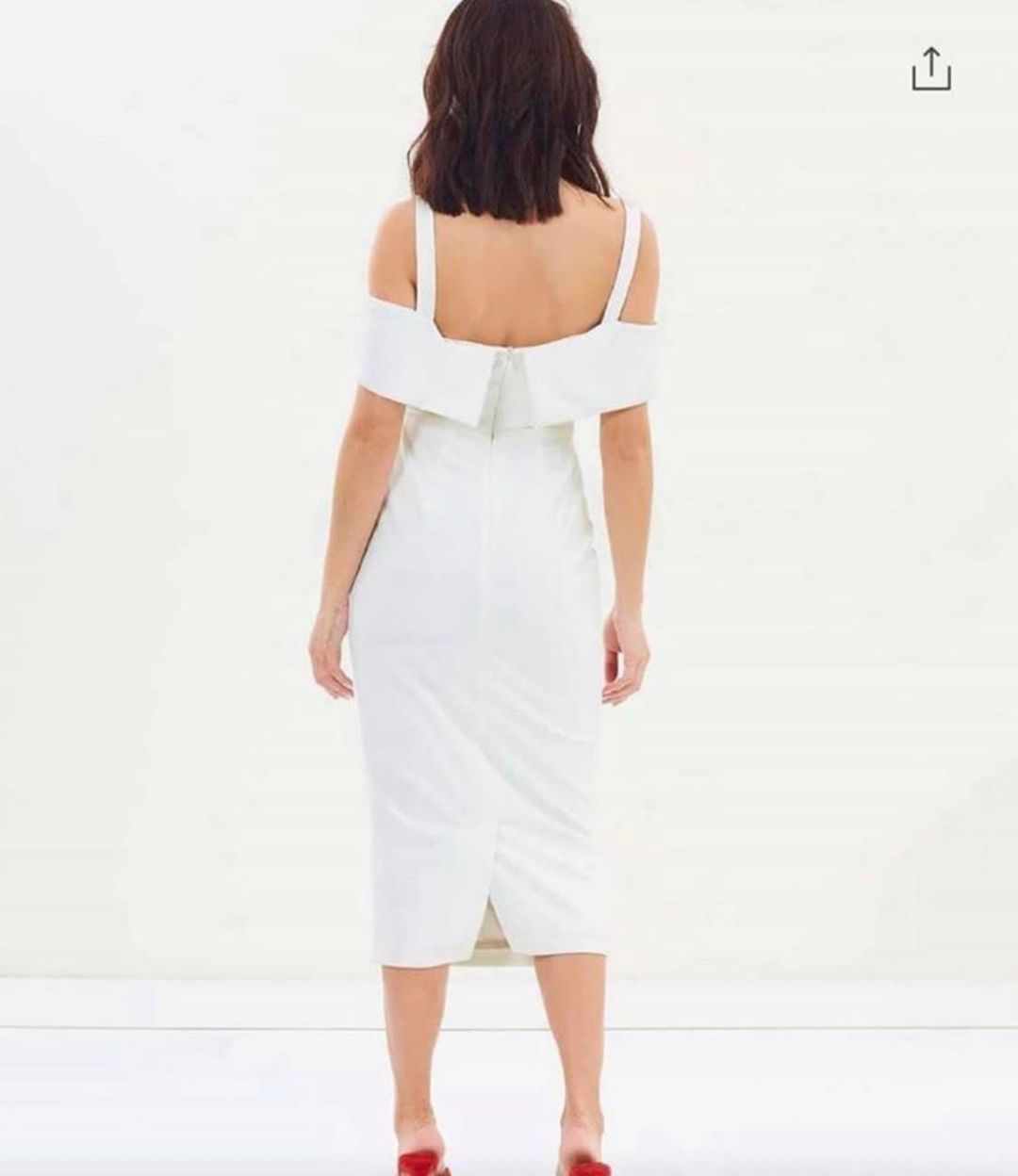 Pasduchas Riviera White Midi Dress Size 10 for rent on The Volte - main image