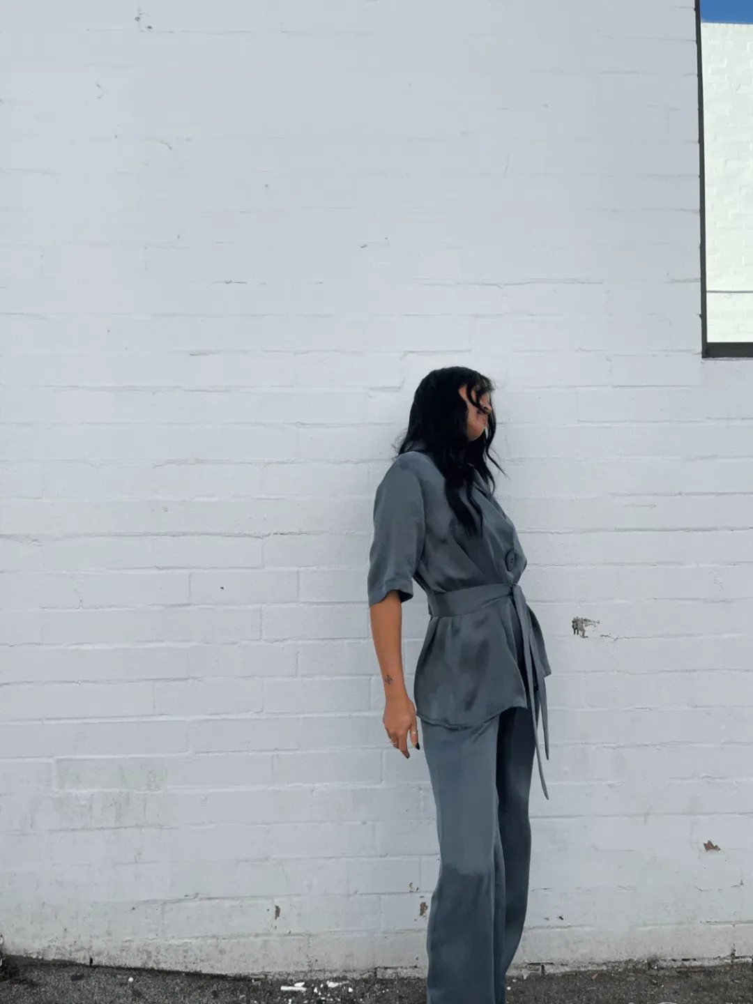 Viktoria and Woods Chorus Shirt and Pilot Pant Set in Deep Petrol Size 12/14 for rent on The Volte - main image