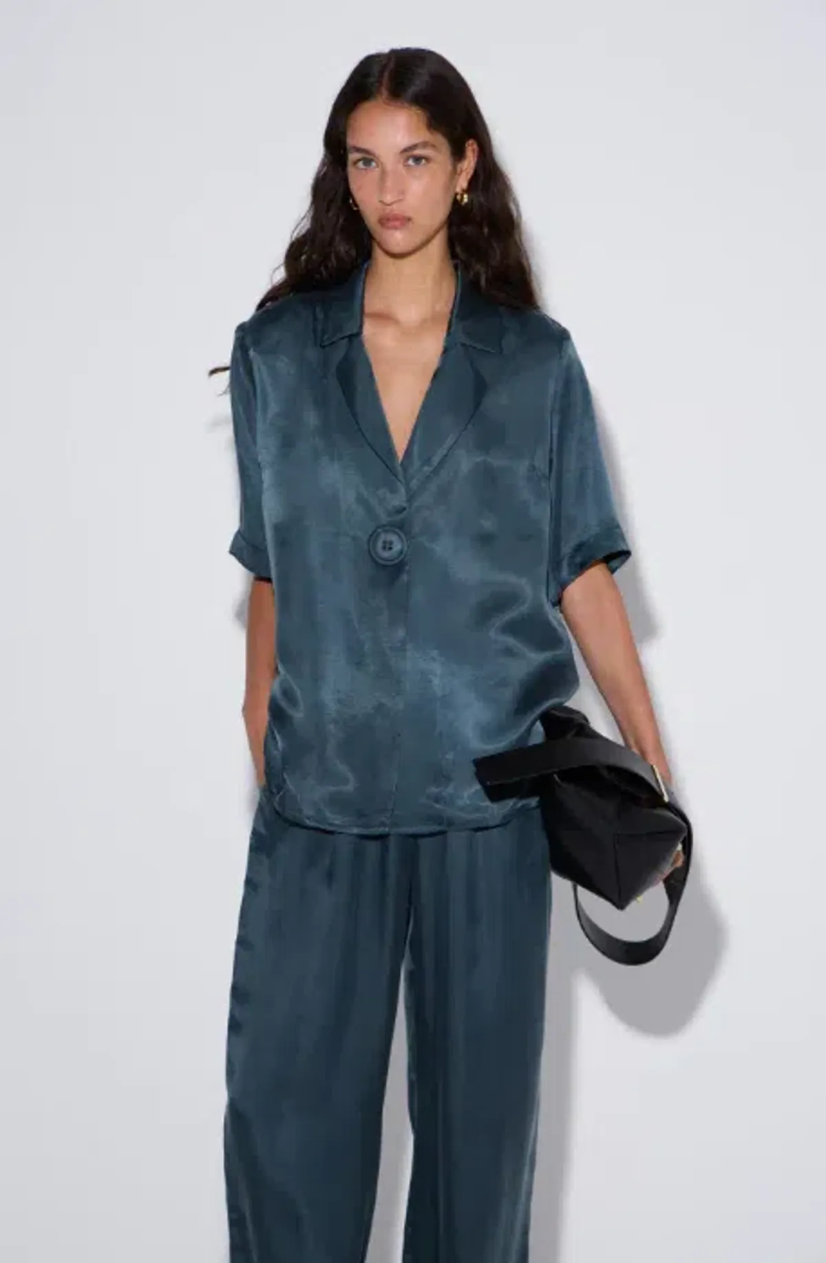 Viktoria and Woods Chorus Shirt and Pilot Pant Set in Deep Petrol Size 12/14 - Image 2