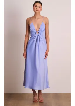 Pasduchas Luminous Slip Midi Dress in Periwinkle Size 8 for rent on The Volte - image 1