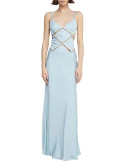 Bec & Bridge Diamond Days Strap Maxi Dress Cloud Blue Size 10 for rent on The Volte - image 2